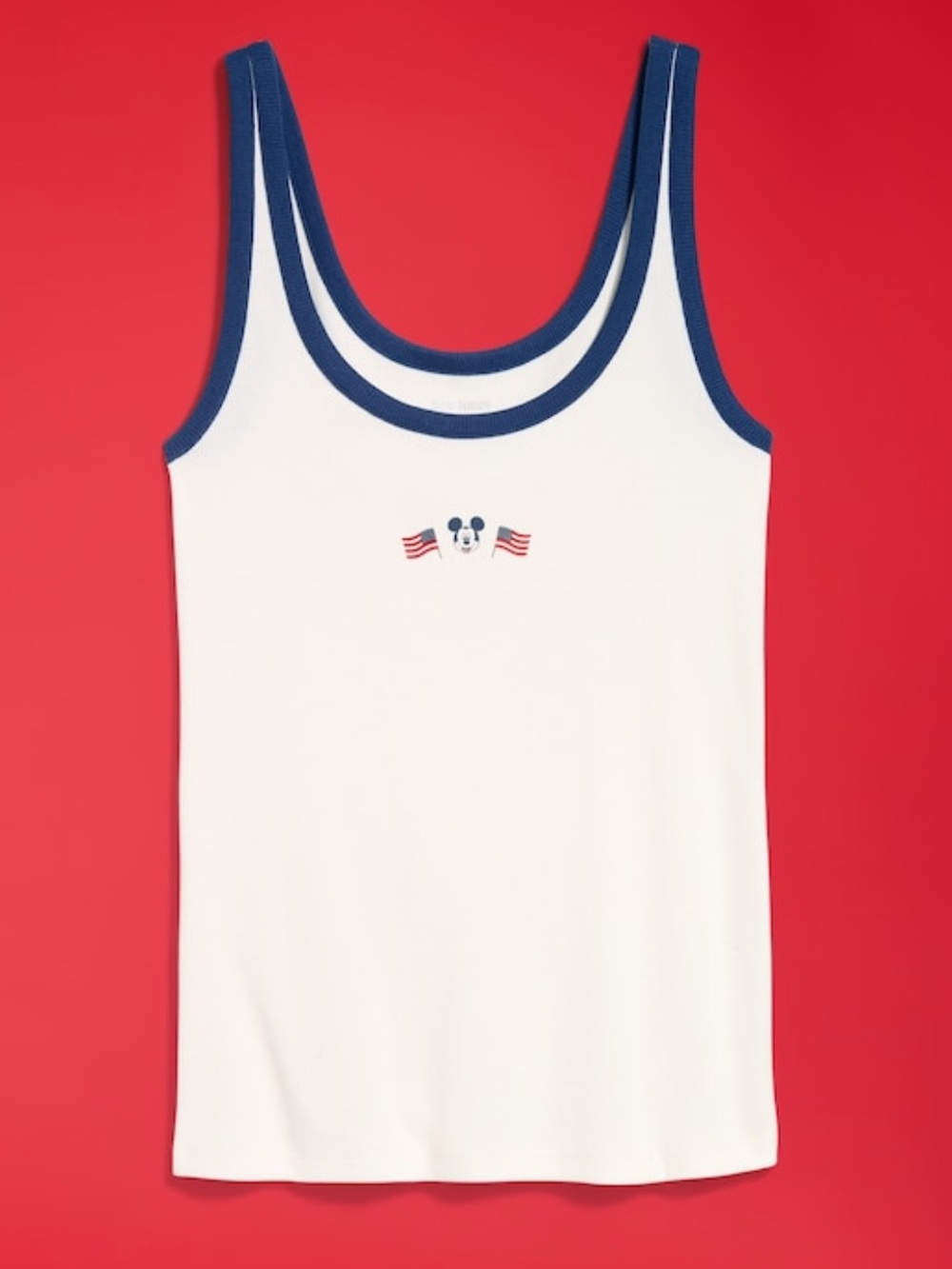 Old Navy x Disney Mickey Mouse Ribbed
Scoop-Neck Tank Top for Women
